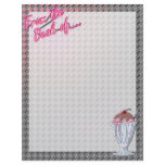 Strawberry Chocolate Sundae, "From the Desk of" Customized Letterhead