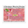 Strawberry Cilantro Martini Recipe Postcard