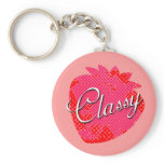 strawberry class keychain