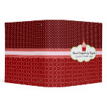 Strawberry Cupcake Bakery 2 Inch Binder