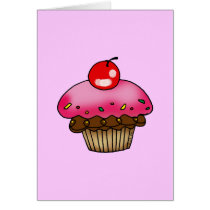 Strawberry cupcake cards by jsoh Strawberry cupcake cards