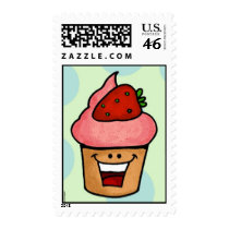 strawberry cupcake postage