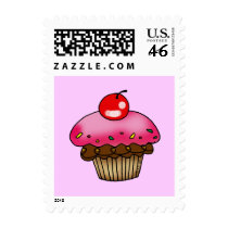 Strawberry cupcake postage