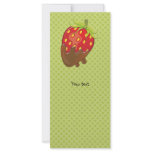 Strawberry dipped in chocolate rack card design