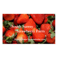 strawberry farm business card business card template