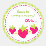 Strawberry Favor Stickers Envelope Seals