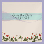 Strawberry Flowers invitations