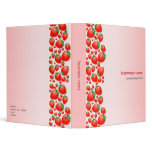 Strawberry Fresh Pink 3 Ring Binder