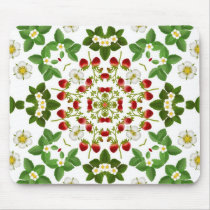 Strawberry Geometric Design Mousepad