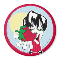 strawberry girl forever magnets