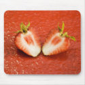 strawberry halves mousepads by VioDePhoto strawberry halves mousepads