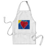 Strawberry heart apron aprons