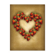 Strawberry Heart postcards