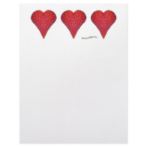 Strawberry Hearts letterhead by Gourmand2go Strawberry Hearts letterhead