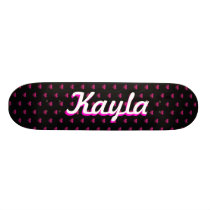 Strawberry Hearts Personalized Skateboard
