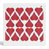 Strawberry Hearts Recipe Binder binders