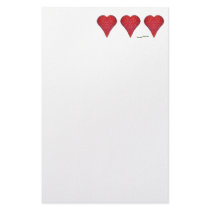 Strawberry Hearts stationery by Gourmand2go Strawberry Hearts stationery