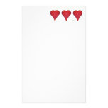 Strawberry Hearts Stationery Paper
