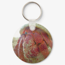 Strawberry Hermit Crab Keychain
