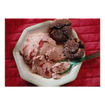Strawberry ice cream personalized invites