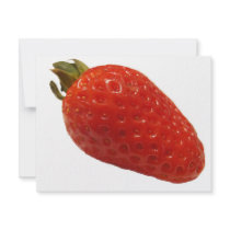 strawberry custom invitations