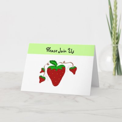 Strawberry Invitation