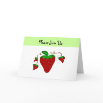 Strawberry Invitation cards by seashell2 Strawberry Invitation cards