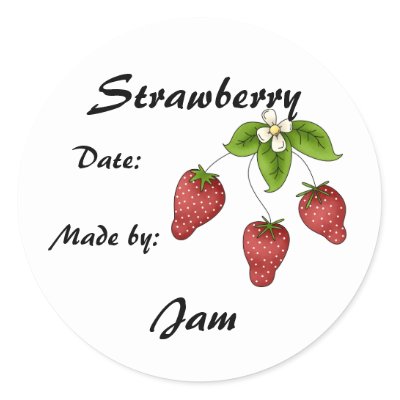 Strawberry Jam Label