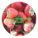 Strawberry Jam Label Sticker