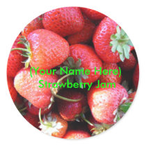 Strawberry Jam Label Sticker