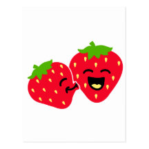 Strawberry Kiss Post Card