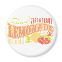 Strawberry Lemonade Refrigerator Magnets
