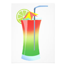 Strawberry Lime Cooler Invites
