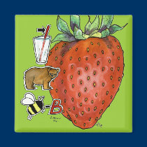Strawberry magnets