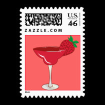 Strawberry Margarita postage
