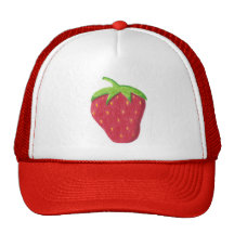 strawberry mesh hats