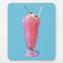 Strawberry Milkshake Mouse Pads