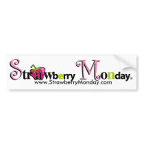 Strawberry Monday Bumper Sticker bumper stickers