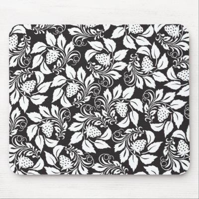 strawberry mouse mats by VioDeBlack