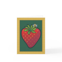 Strawberry Note Card by MargaretAnne Strawberry Note Card