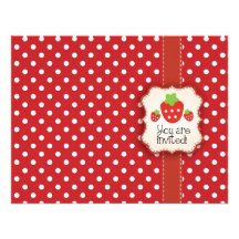 Strawberry Party Invitation
