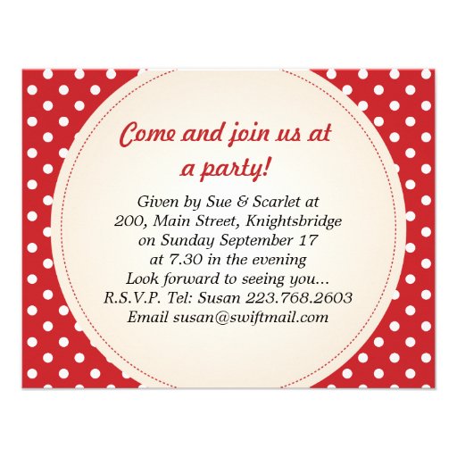 Strawberry Party Invitation