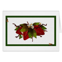 Strawberry Patch Customizable Card