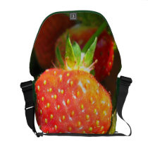 Strawberry Patch Rickshaw Messenger Bag
