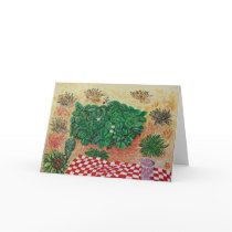 Strawberry Picnic with Little Doubt Card