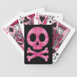 Strawberry Plaid Skull Card Deck