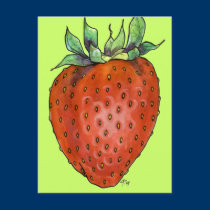 Strawberry postcards