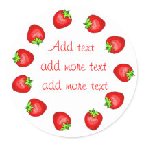 Strawberry Preserves Labels stickers by stickermad Strawberry Preserves Labels stickers