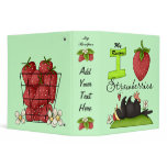 Strawberry Recipe Avery Binder