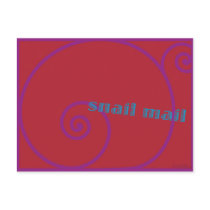 Strawberry Snail Mail postcards